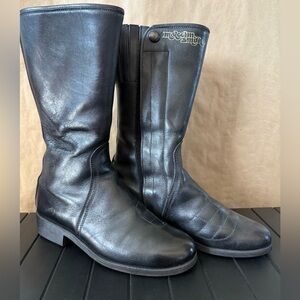 Alpinestars vintage motorcycle Malcolm Smith leather boots size 7 made in Italy